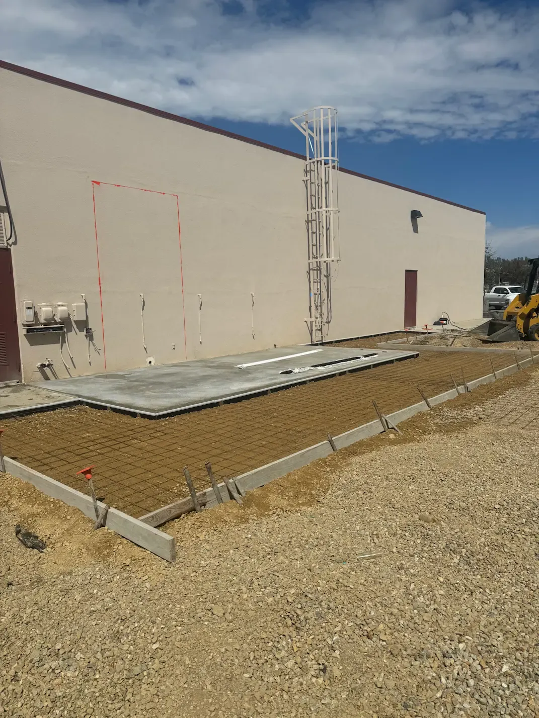 Foundation Addition and flatwork prep for the Troop Store remodel at Fort Hunter Liggett in Monterey, CA