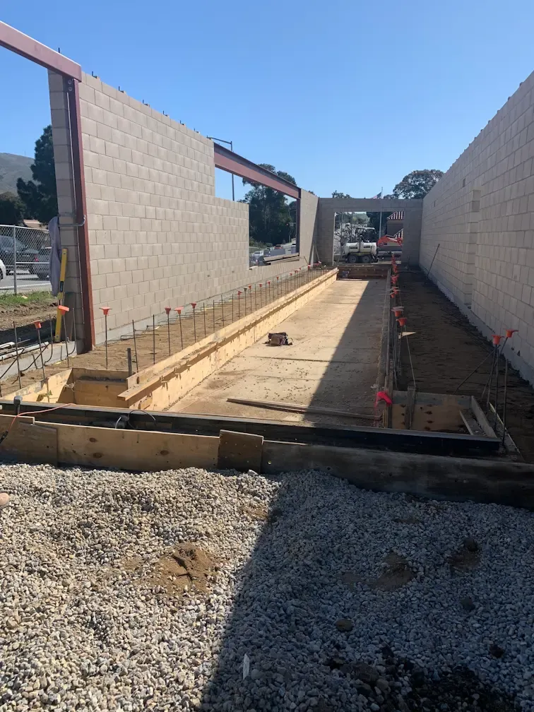 Santa Rosa St. Car Wash foundation in San Luis Obispo, CA