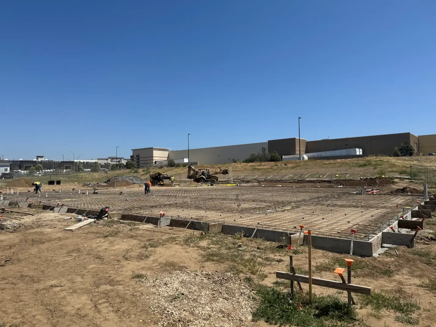 Slab rebar at Enos Ranch Event Center in Santa Maria, CA