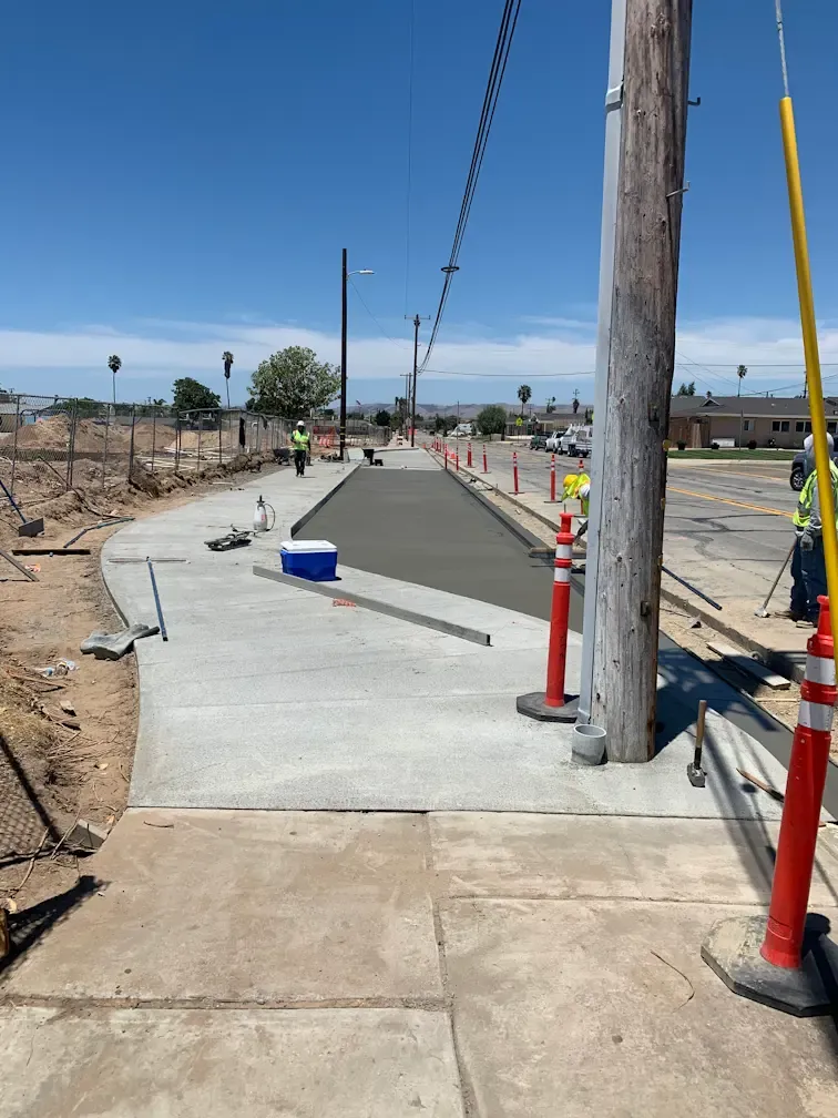 Bus Pocket and sidewalk at Joe Nightingale Elementary, Santa Maria, CA
