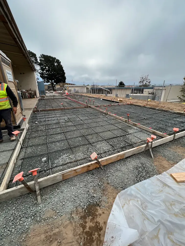 flatwork at Oceano Elementary - Adults in Transition project in Oceano, CA