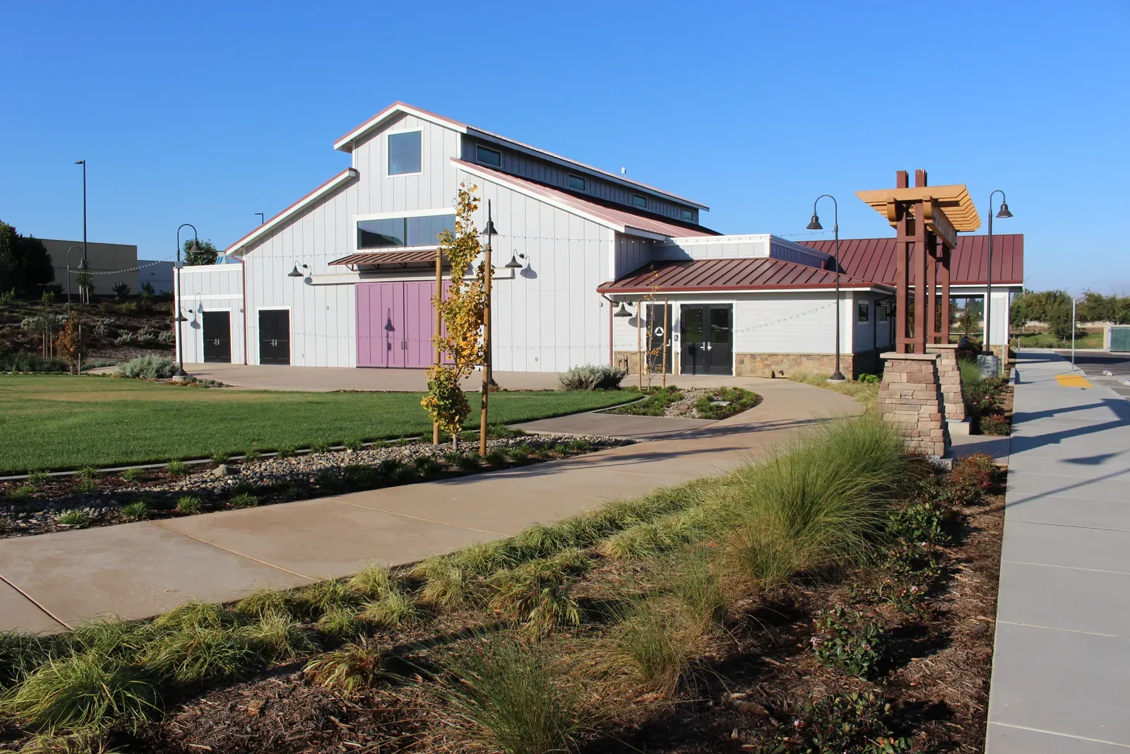Concrete flatwork at the Santa Maria Japanese Community Center in Santa Maria, CA