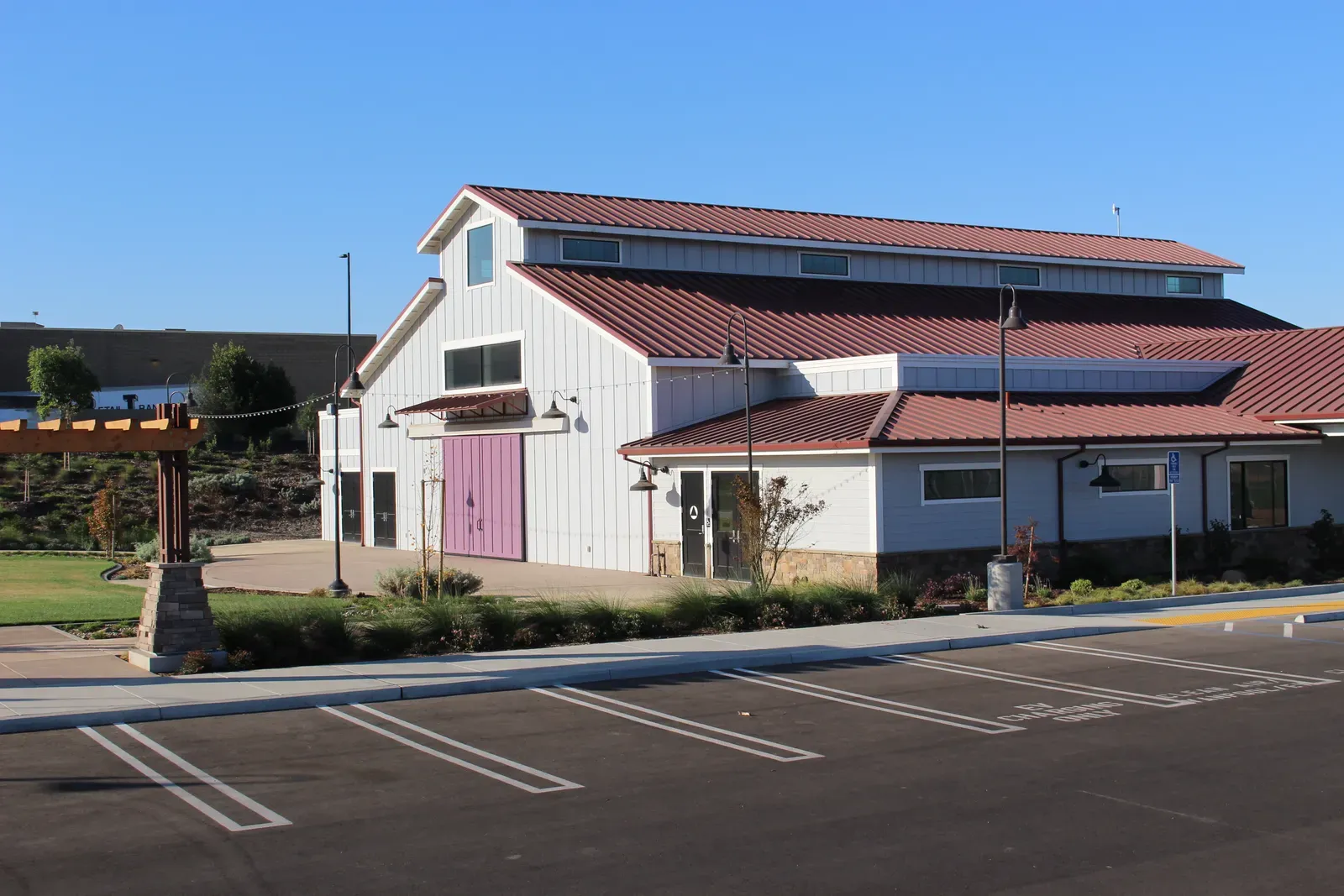 Concrete flatwork at the Santa Maria Japanese Community Center in Santa Maria, CA